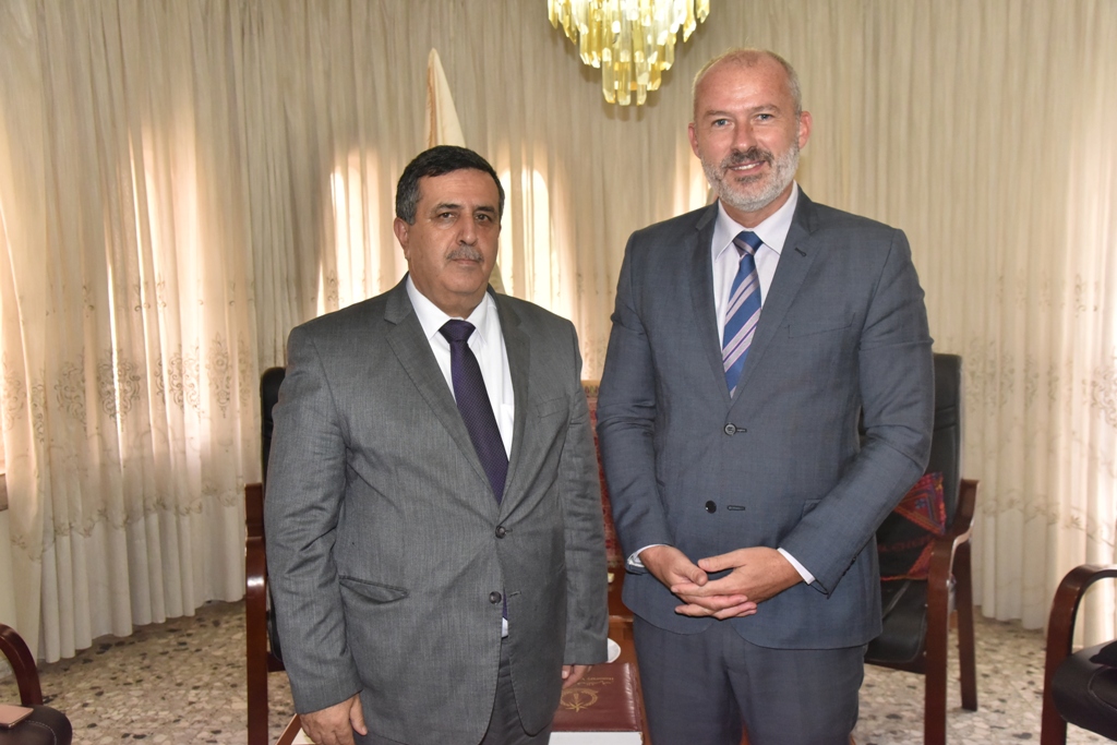 سلمان يستقبل القنصل البلجيكي العام في القدس برونو جانز 