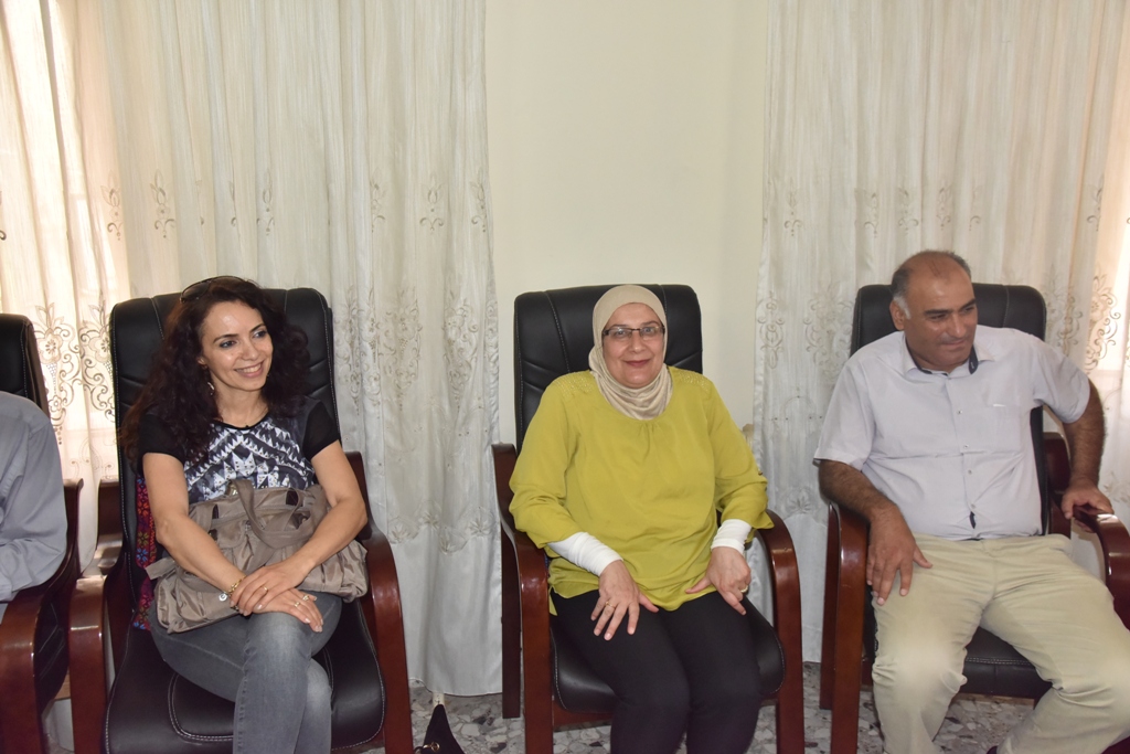 رئيس بلدية بيت لحم يستقبل مديرة وطاقم مستشفى بيت جالا الحكومي 