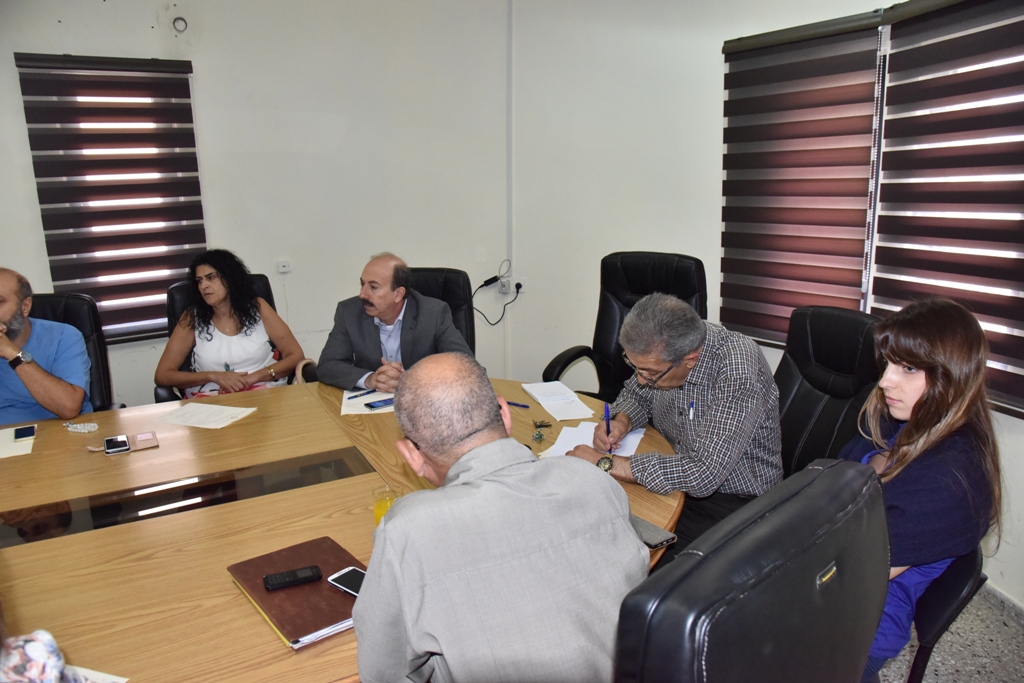 اجتماع في بلدية بيت لحم للوقوف على اخر المستجدات حول بيت لحم عاصمة الثقافة العربية ٢٠٢٠ 