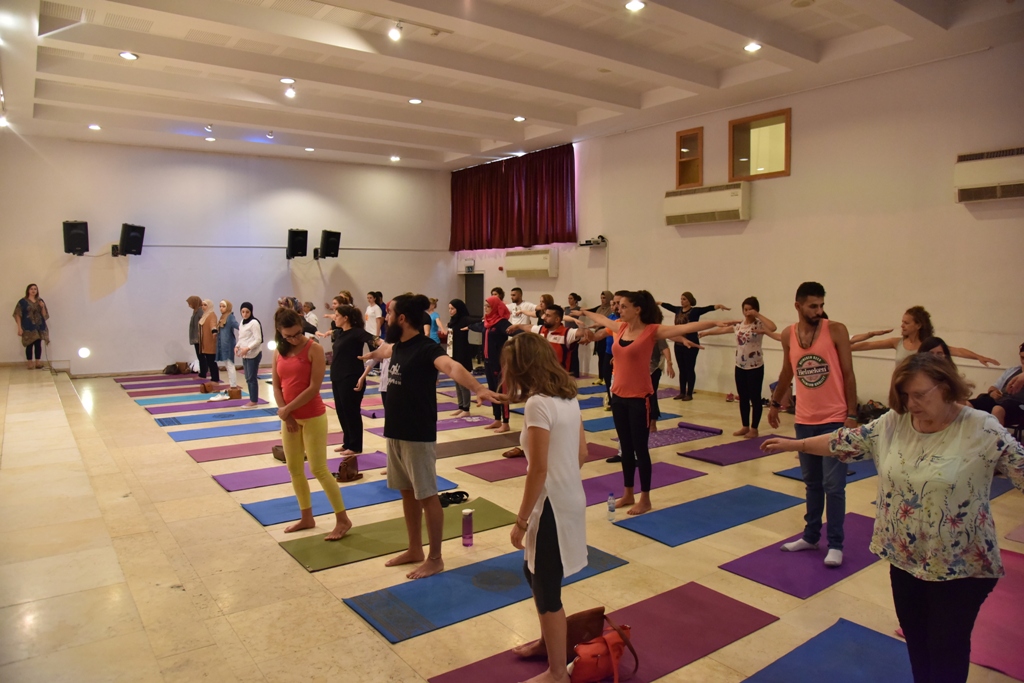 فعالية لليوغا في مركز السلام  تحت رعاية بلدية بيت لحم ومكتب ممثلية مالطا وبالتعاون مع مركز بيت الشمس  