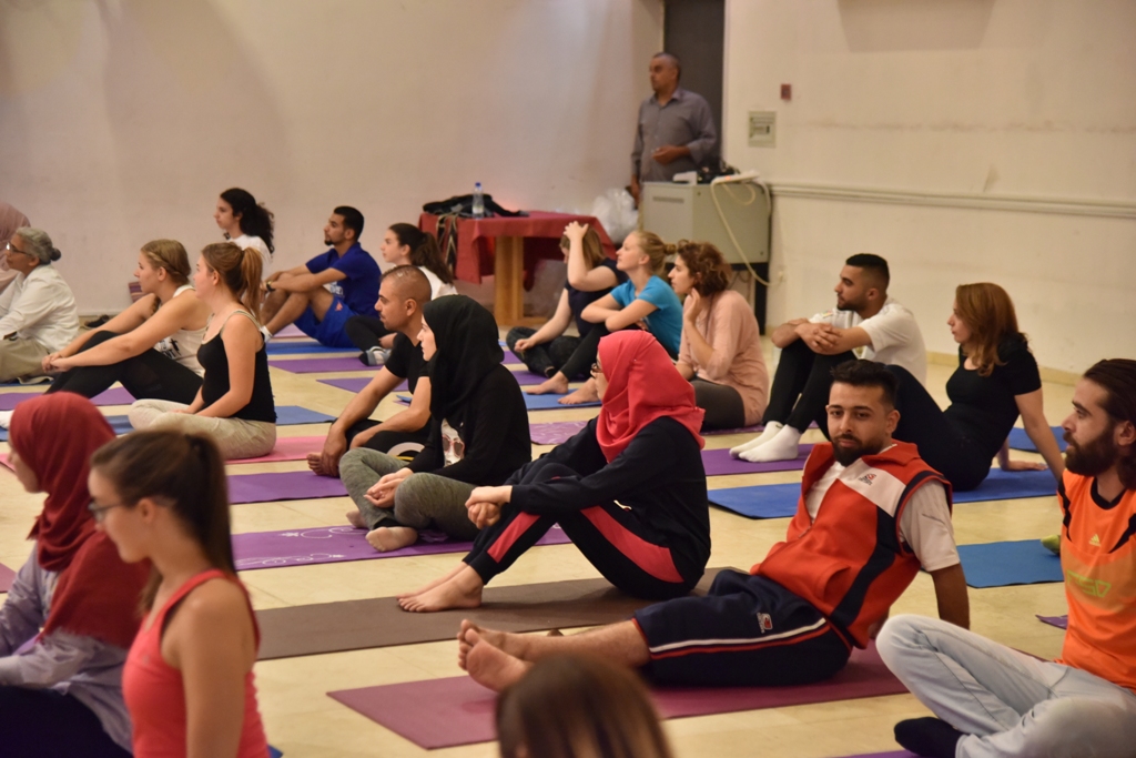 فعالية لليوغا في مركز السلام  تحت رعاية بلدية بيت لحم ومكتب ممثلية مالطا وبالتعاون مع مركز بيت الشمس  