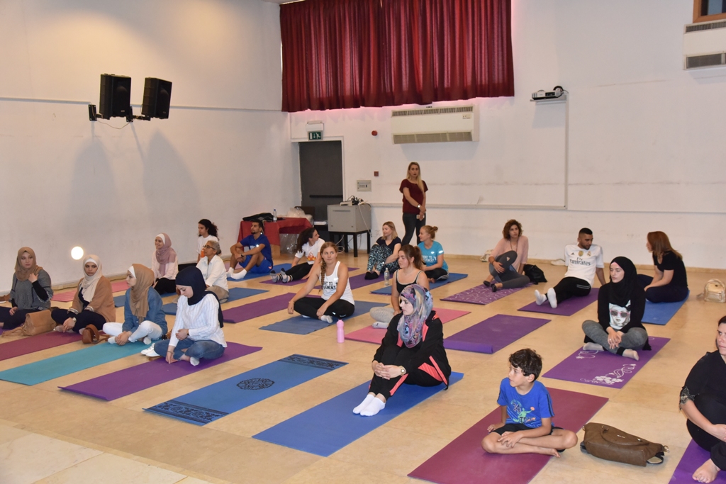 فعالية لليوغا في مركز السلام  تحت رعاية بلدية بيت لحم ومكتب ممثلية مالطا وبالتعاون مع مركز بيت الشمس  