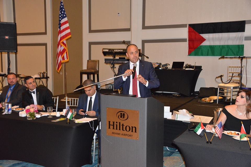 حنانيا يشارك في مؤتمر مغتربي أبناء محافظة بيت لحم في ميامي الأمريكية