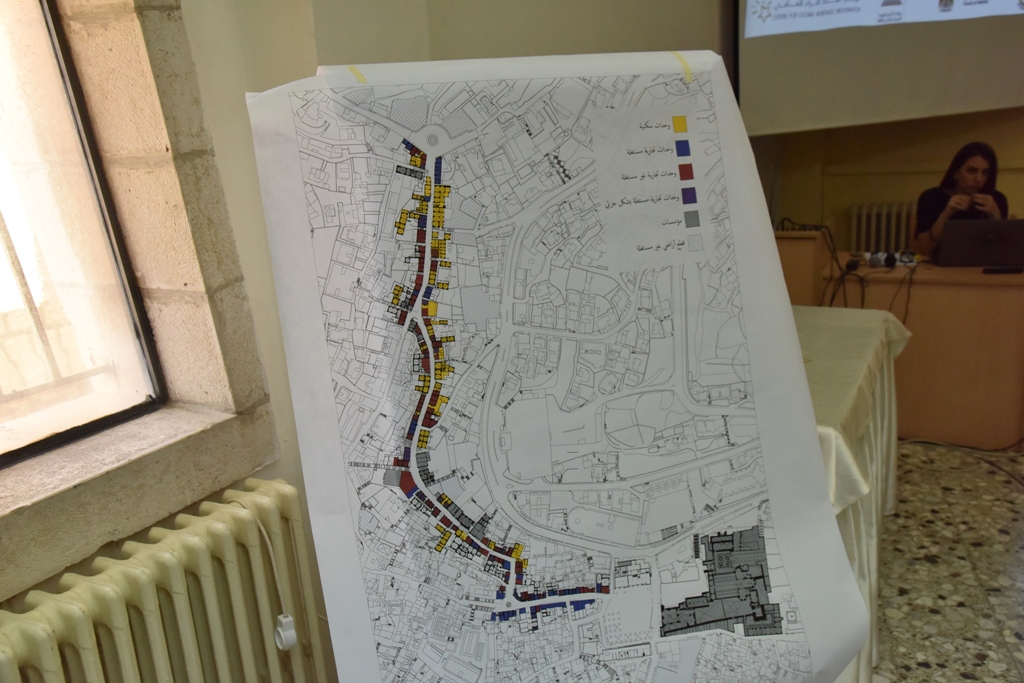 ورشة عمل في بلدية بيت لحم مع صناع القرار والجهات المسؤولة عن ادارة وتنفيذ المشاريع المقترحة لإعادة إحياء شارع النجمة