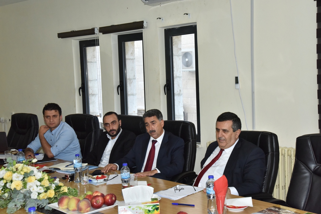 إجتماع للهيئة التنفيذية للإتحاد الفلسطيني للهيئات المحلية في بلدية بيت لحم 