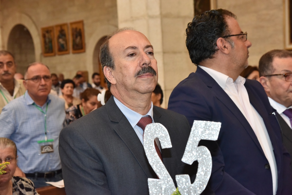 سلمان يمنح الاب فلتس مواطنة الشرف لمدينة بيت لحم في احتفال اليوبيل الفضي لرسامته الكهنوتية 