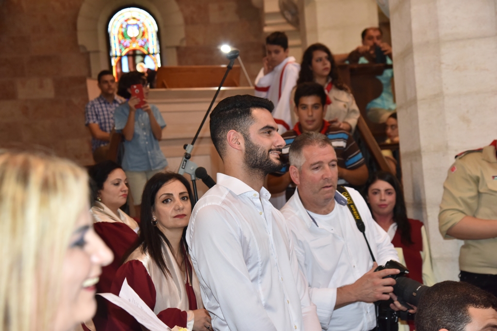 سلمان يمنح الاب فلتس مواطنة الشرف لمدينة بيت لحم في احتفال اليوبيل الفضي لرسامته الكهنوتية 