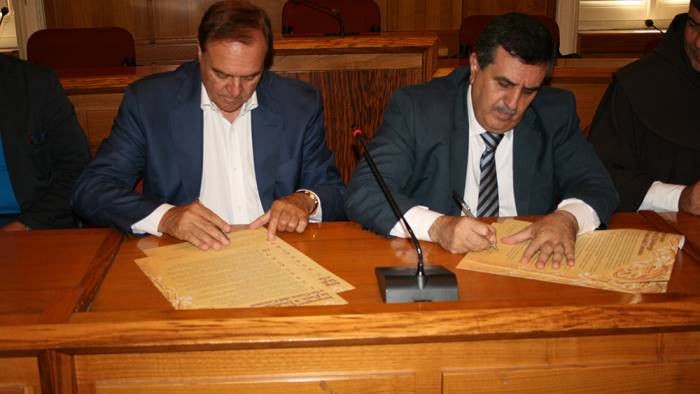 رئيس بلدية بيت لحم ومستشار حراسة الأراضي المقدسة في جولة في عدة مدن ايطالية 