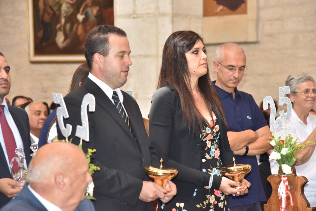 سلمان يمنح الاب فلتس مواطنة الشرف لمدينة بيت لحم في احتفال اليوبيل الفضي لرسامته الكهنوتية 