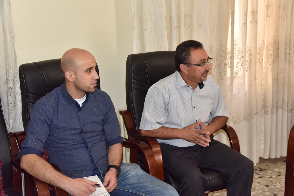 رئيس بلدية بيت لحم يستقبل المدير التنفيذي لمركز التعليم البيئي ويبحثان سبل التعاون المشترك في مبادرة بيت لحم نظيفة وخضراء