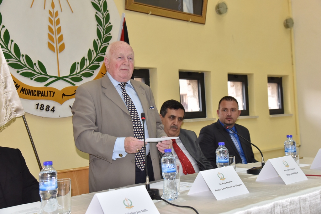  حفل في بلدية بيت لحم على شرف رئيس بلدية غلاسجو والوفد الإسكتلندي المرافق