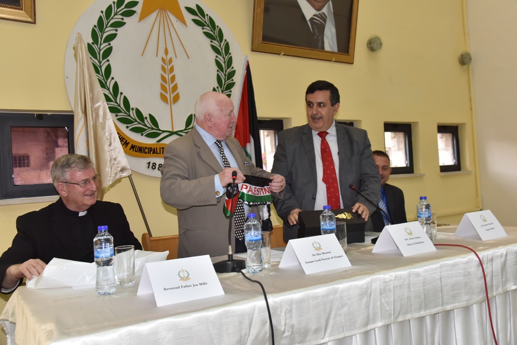  حفل في بلدية بيت لحم على شرف رئيس بلدية غلاسجو والوفد الإسكتلندي المرافق