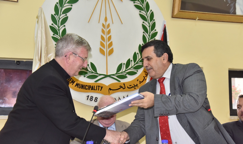  حفل في بلدية بيت لحم على شرف رئيس بلدية غلاسجو والوفد الإسكتلندي المرافق