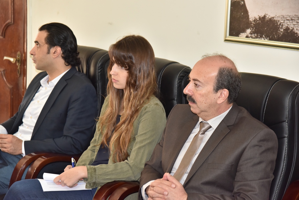 وفد من شركة إتحاد المقاولين يلتقي برئيس بلدية بيت لحم 