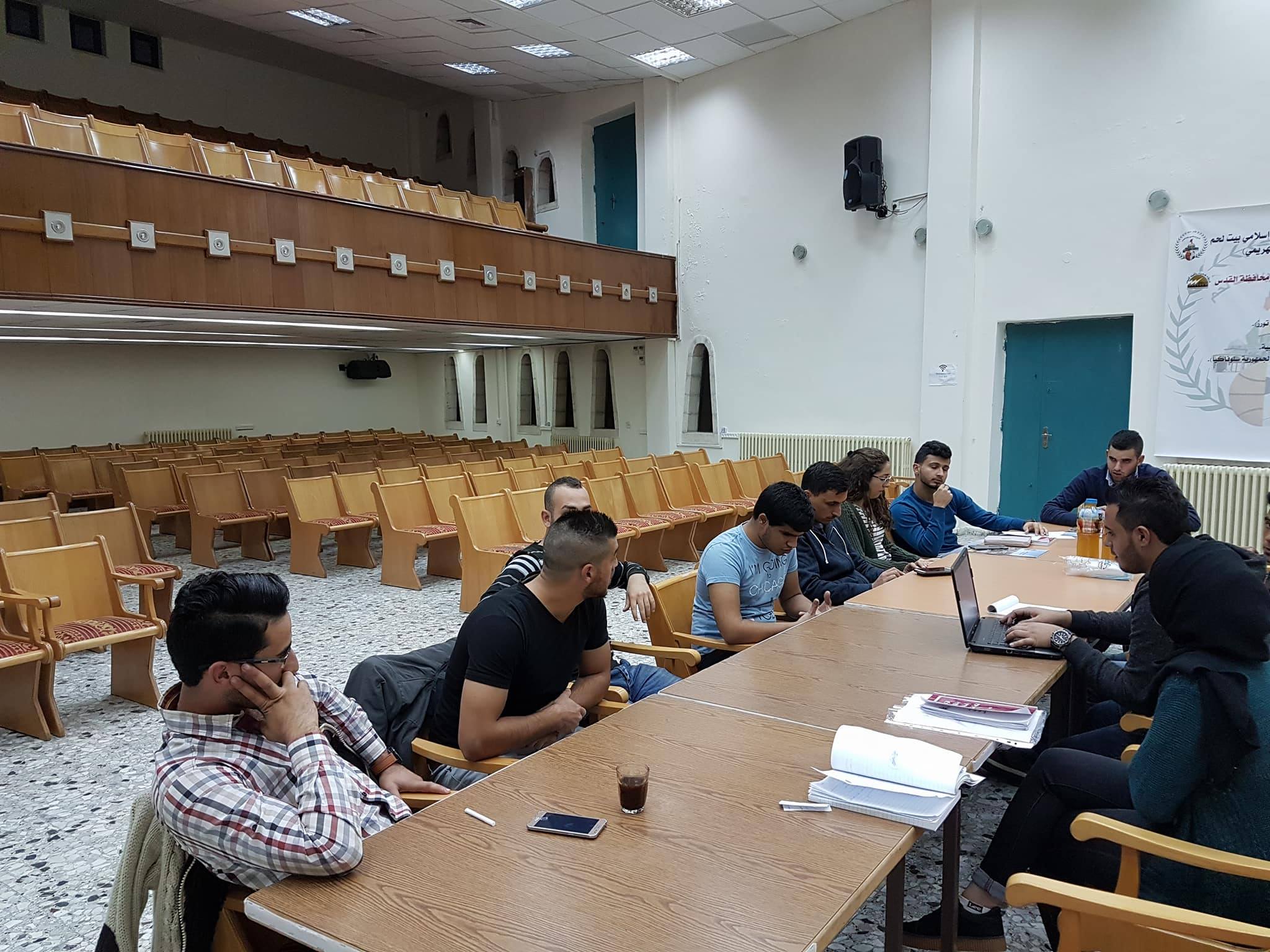 في جلسته الثالثة مجلس شبابي بيت لحم يقر مبادراته وتدريباته القادمة 