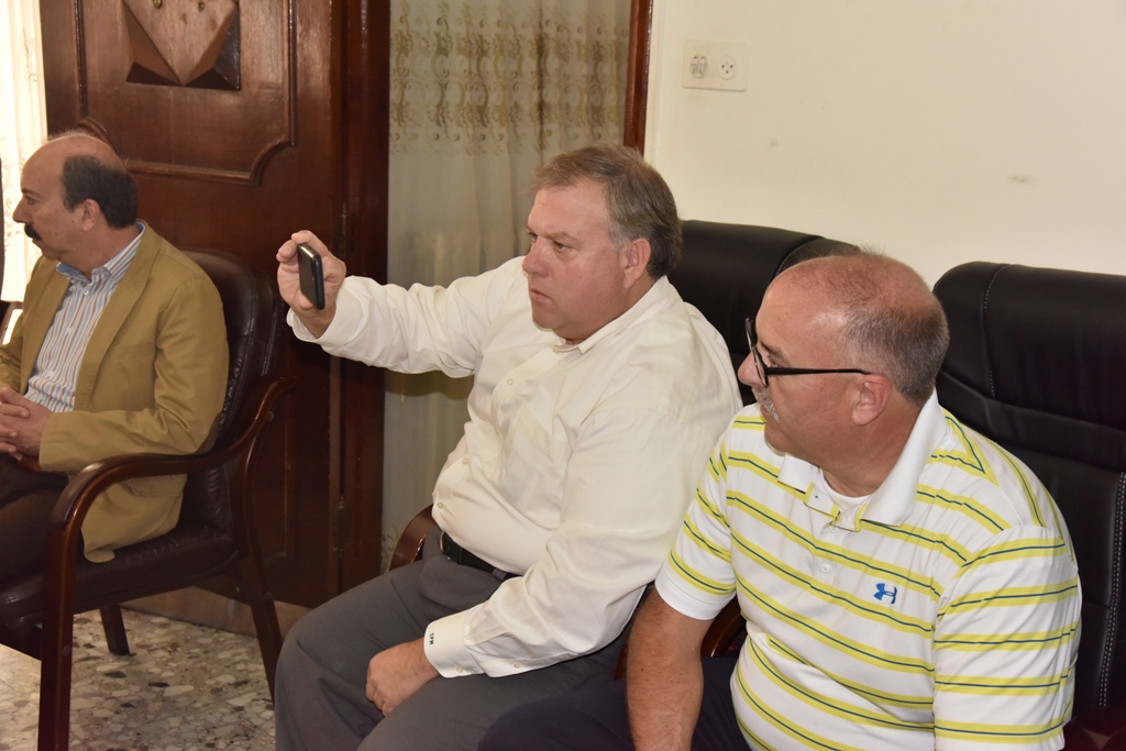 نائب رئيس بلدية بيت لحم يستقبل رئيس بلدية ويست سبرينغفيلد الأمريكية 