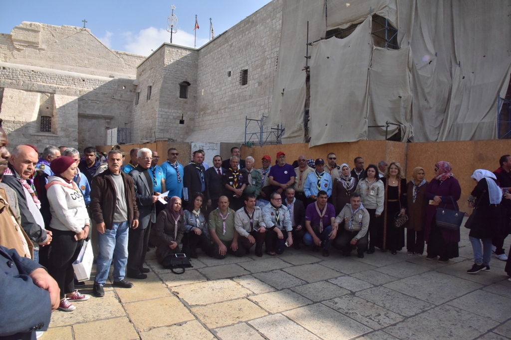 بلدية بيت لحم تستقبل مجموعات كشفية فلسطينية وعربية