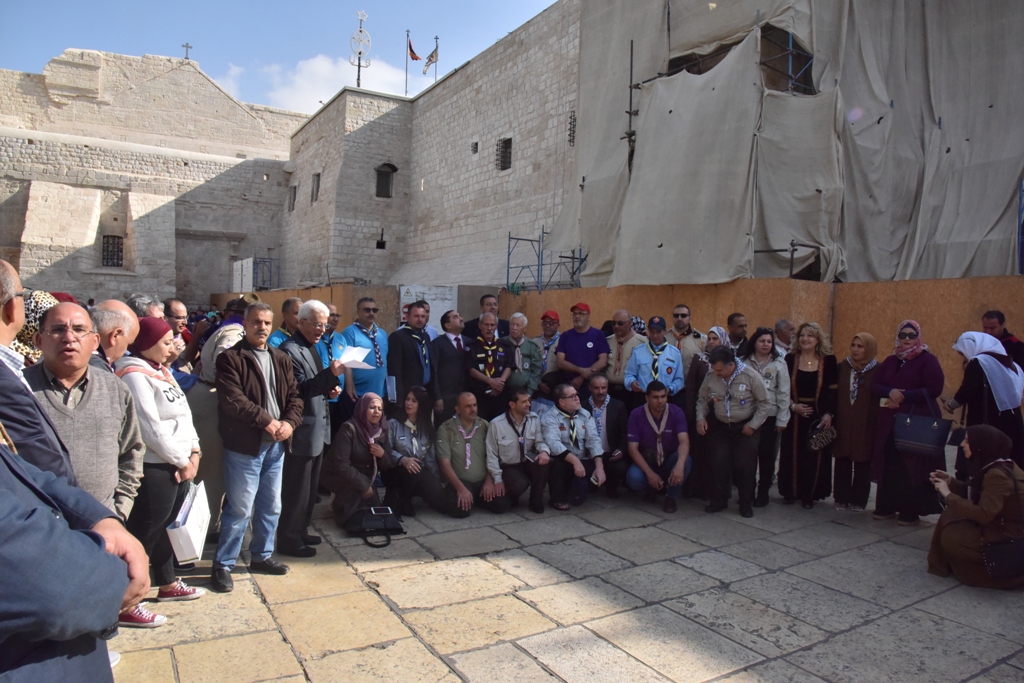 بلدية بيت لحم تستقبل مجموعات كشفية فلسطينية وعربية