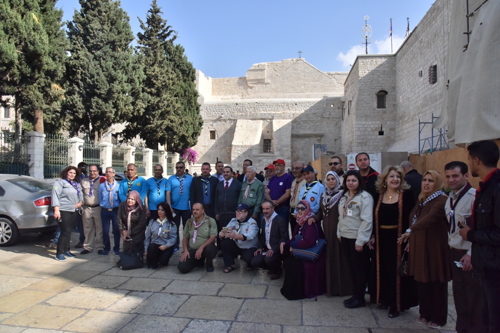 بلدية بيت لحم تستقبل مجموعات كشفية فلسطينية وعربية