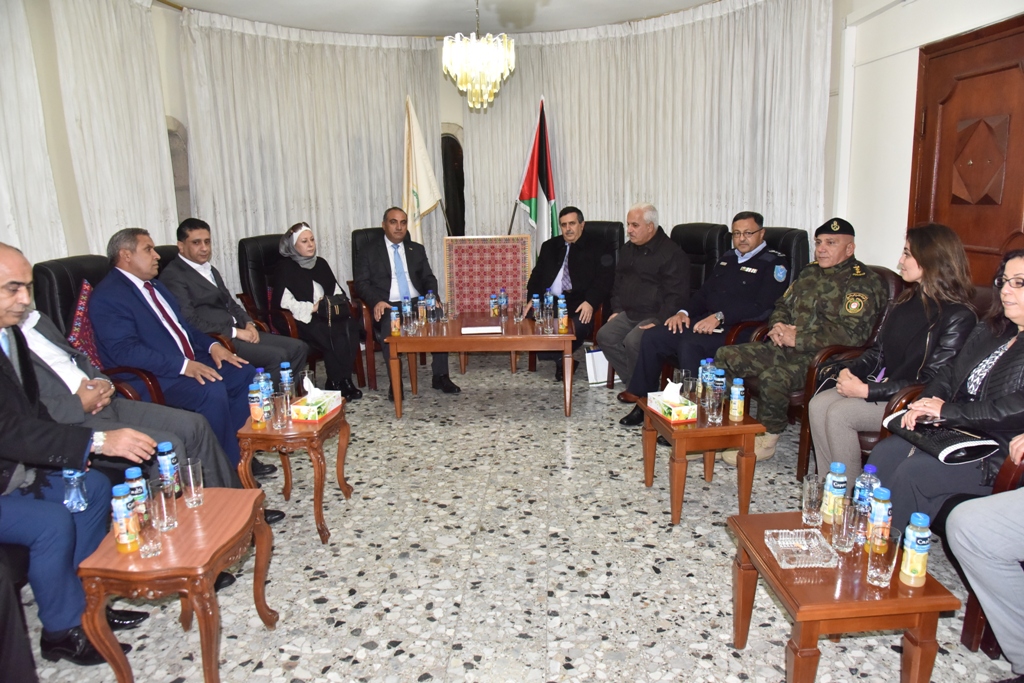 رئيس وأعضاء مجلس بلدية بيت لحم يستقبلون أمين أمانة عمان الكبرى