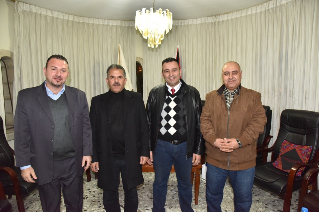 رئيس وأعضاء مجلس بلدية بيت لحم يستقبلون أمين أمانة عمان الكبرى