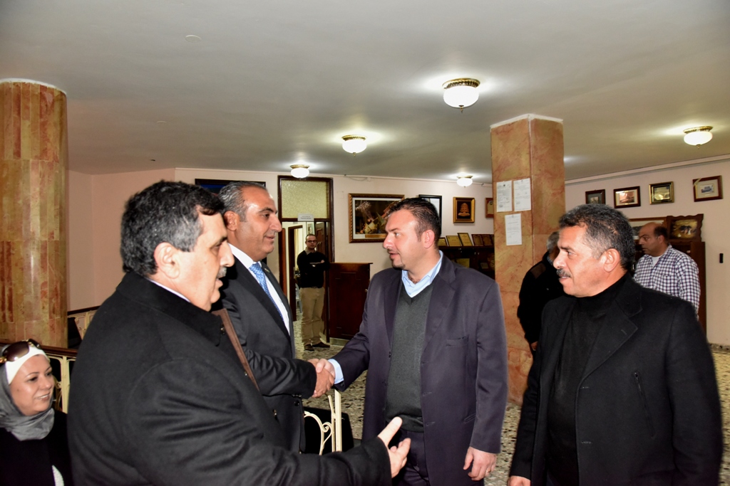 رئيس وأعضاء مجلس بلدية بيت لحم يستقبلون أمين أمانة عمان الكبرى