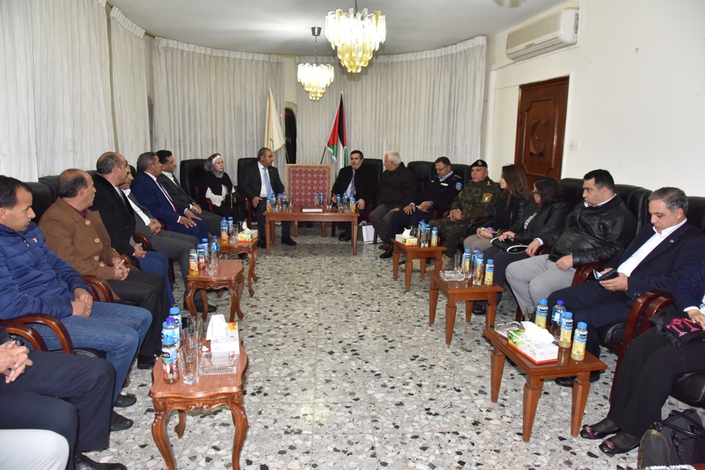 رئيس وأعضاء مجلس بلدية بيت لحم يستقبلون أمين أمانة عمان الكبرى