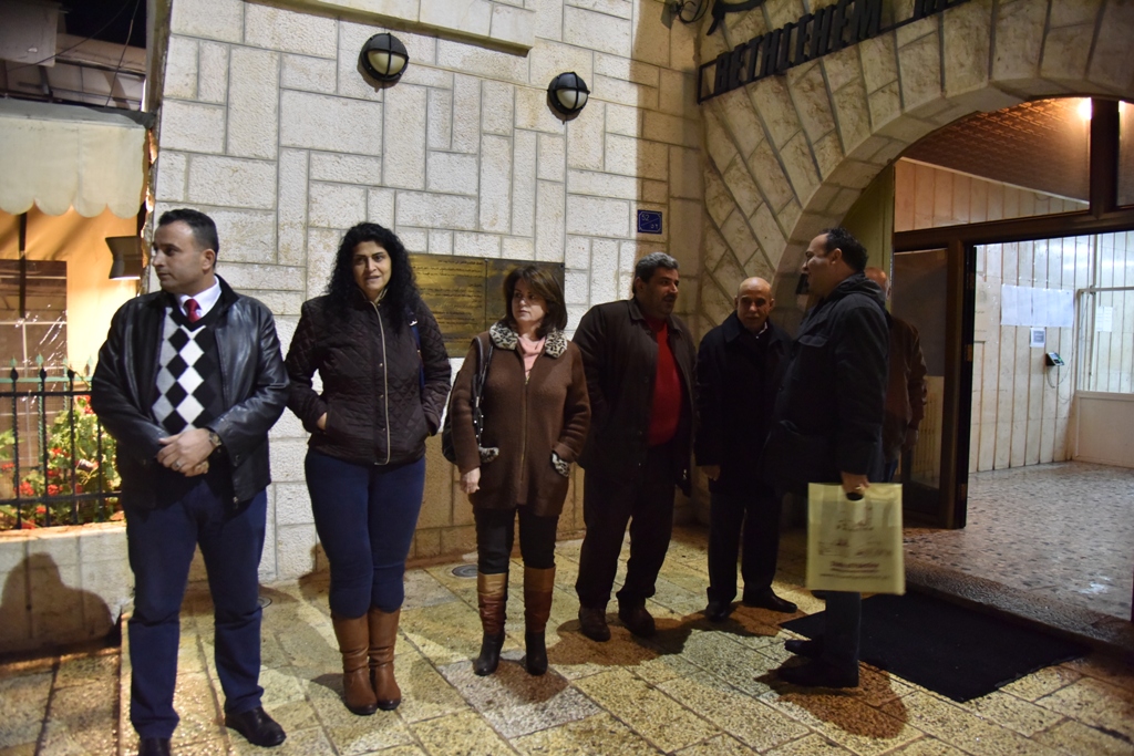 رئيس وأعضاء مجلس بلدية بيت لحم يستقبلون أمين أمانة عمان الكبرى