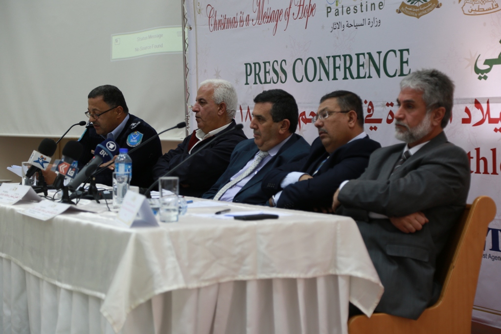 مؤتمر صحفي خاص بإحتفالات أعياد الميلاد المجيدة في دار بلدية بيت لحم