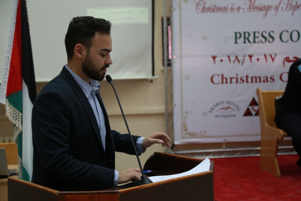 مؤتمر صحفي خاص بإحتفالات أعياد الميلاد المجيدة في دار بلدية بيت لحم