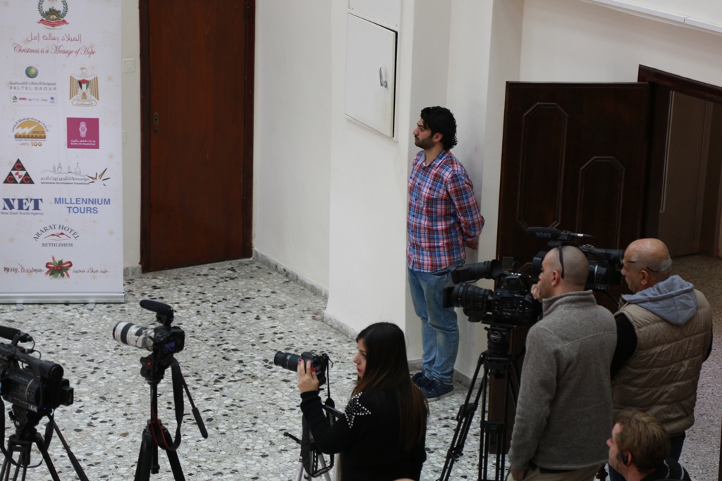 مؤتمر صحفي خاص بإحتفالات أعياد الميلاد المجيدة في دار بلدية بيت لحم
