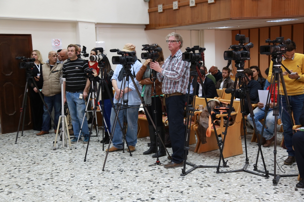 مؤتمر صحفي خاص بإحتفالات أعياد الميلاد المجيدة في دار بلدية بيت لحم