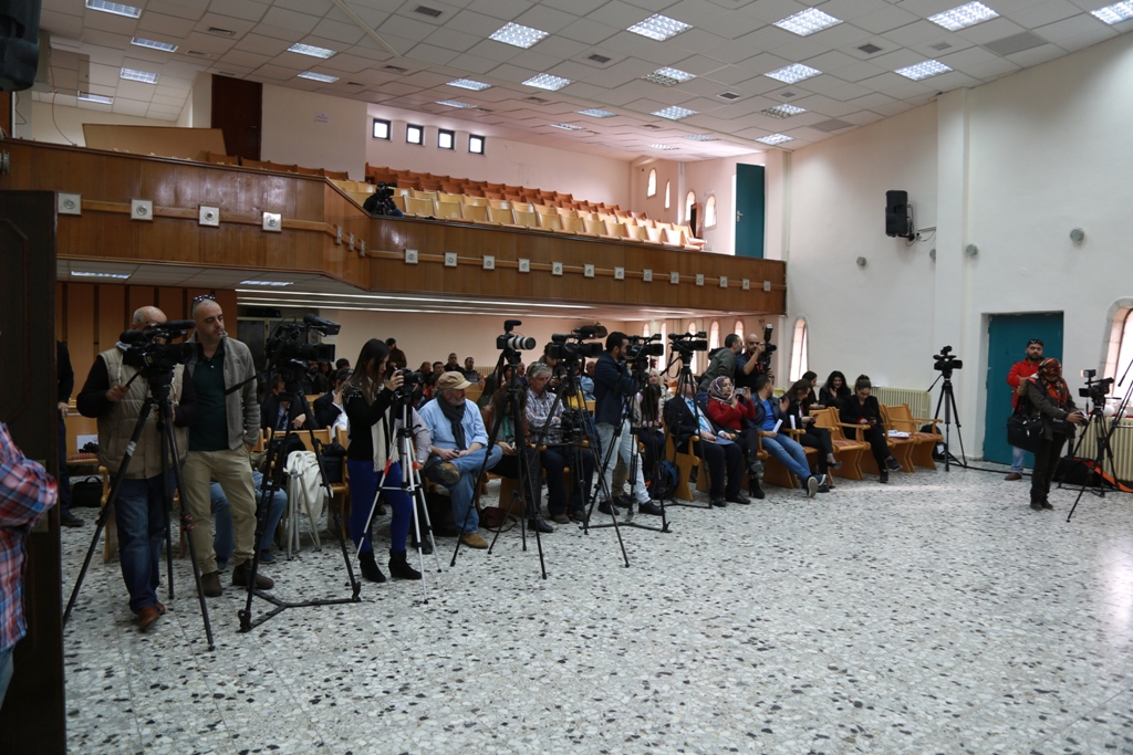 مؤتمر صحفي خاص بإحتفالات أعياد الميلاد المجيدة في دار بلدية بيت لحم