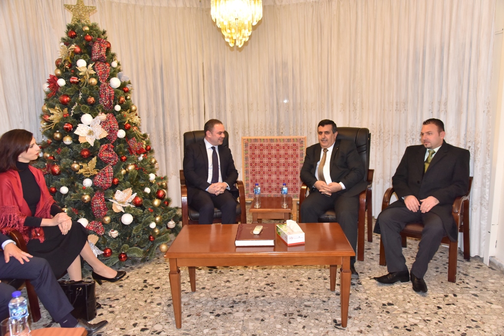 رئيس وأعضاء مجلس بلدية بيت لحم يستقبلون وفداً مالطياً رفيع المستوى يترأسه وزير العدل والثقافة والحكم المحلي المالطي