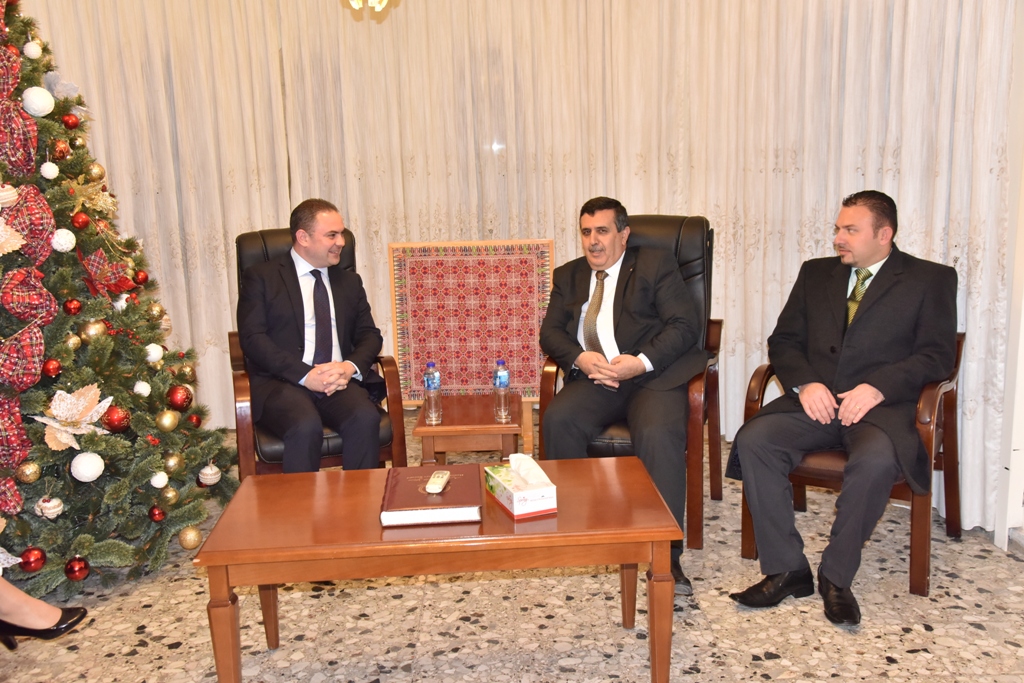 رئيس وأعضاء مجلس بلدية بيت لحم يستقبلون وفداً مالطياً رفيع المستوى يترأسه وزير العدل والثقافة والحكم المحلي المالطي