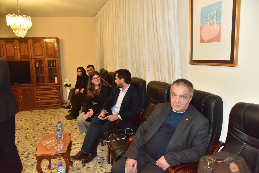 رئيس وأعضاء مجلس بلدية بيت لحم يستقبلون وفداً مالطياً رفيع المستوى يترأسه وزير العدل والثقافة والحكم المحلي المالطي