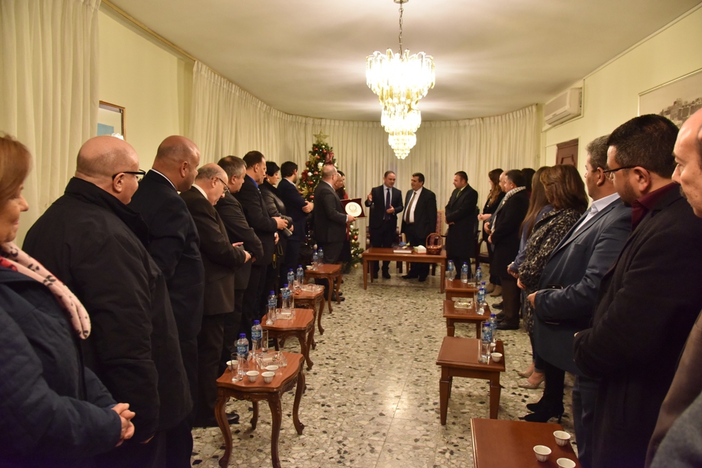 رئيس وأعضاء مجلس بلدية بيت لحم يستقبلون وفداً مالطياً رفيع المستوى يترأسه وزير العدل والثقافة والحكم المحلي المالطي