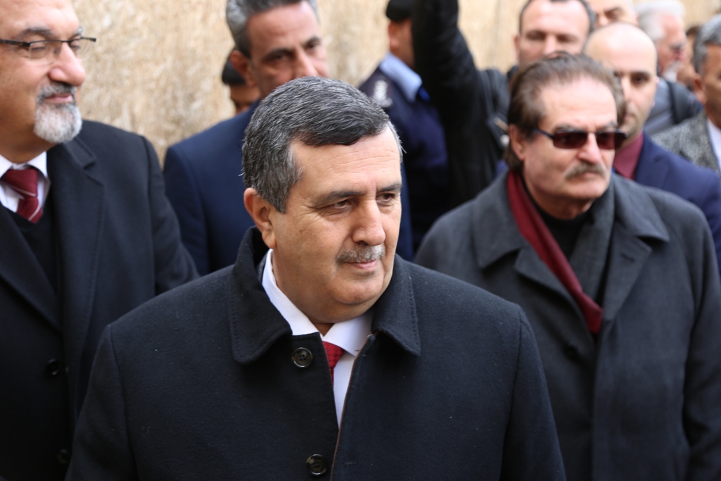 رئيس وأعضاء مجلس بلدية بيت لحم يشاركون في استقبال غبطة بطريرك الأرمن نورهان مانوجيان