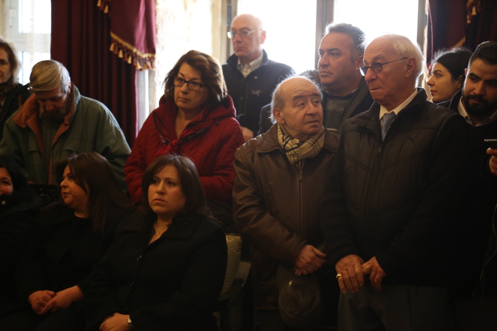 رئيس وأعضاء مجلس بلدية بيت لحم يشاركون في استقبال غبطة بطريرك الأرمن نورهان مانوجيان