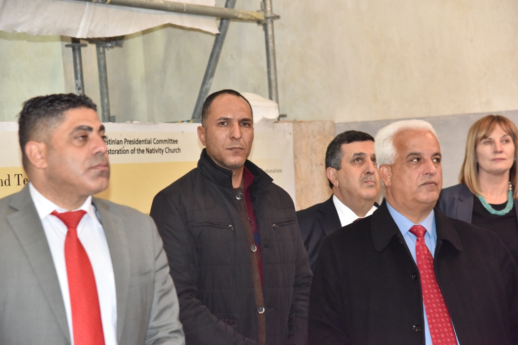 رئيس بلدية بيت لحم يشارك في إستقبال وزير الخارجية العُماني