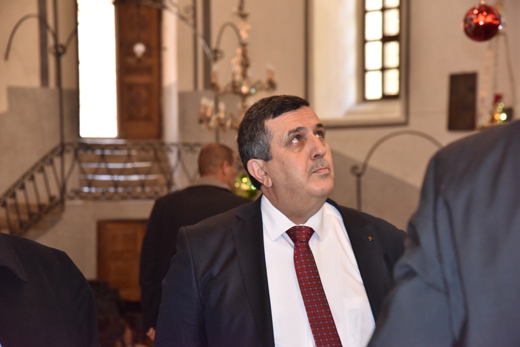 رئيس بلدية بيت لحم يشارك في إستقبال وزير الخارجية العُماني