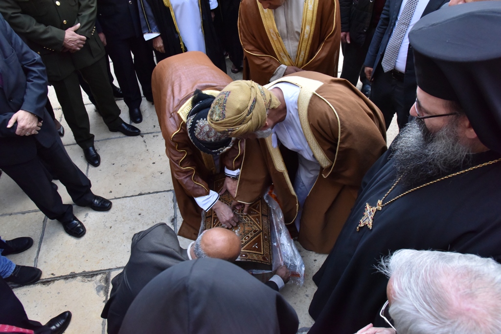 رئيس بلدية بيت لحم يشارك في إستقبال وزير الخارجية العُماني