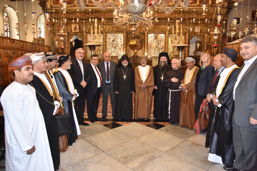رئيس بلدية بيت لحم يشارك في إستقبال وزير الخارجية العُماني