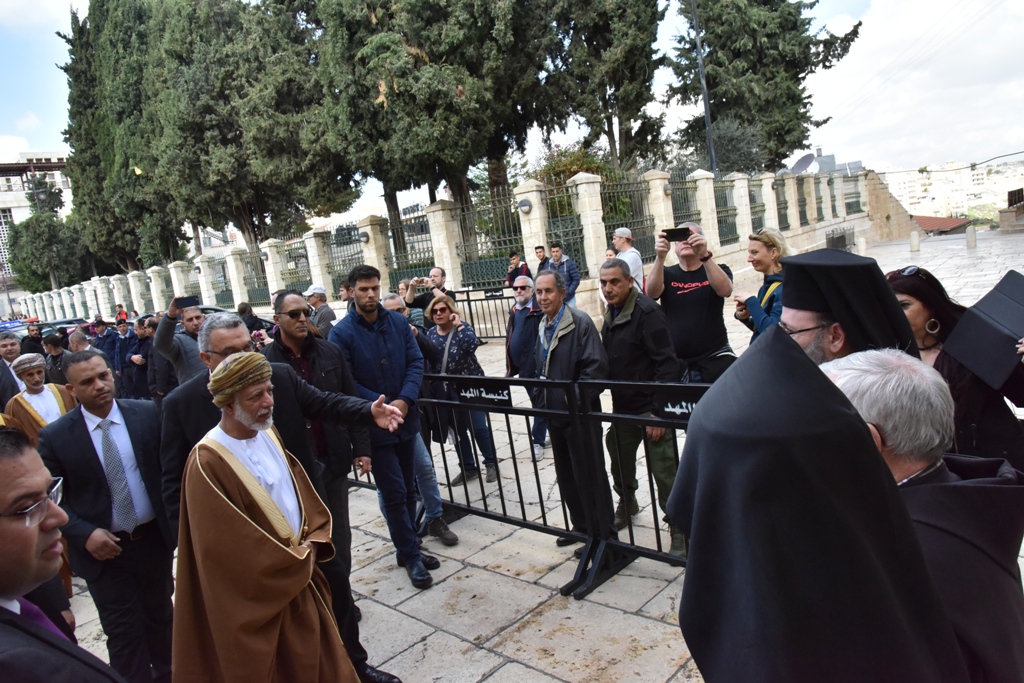 رئيس بلدية بيت لحم يشارك في إستقبال وزير الخارجية العُماني