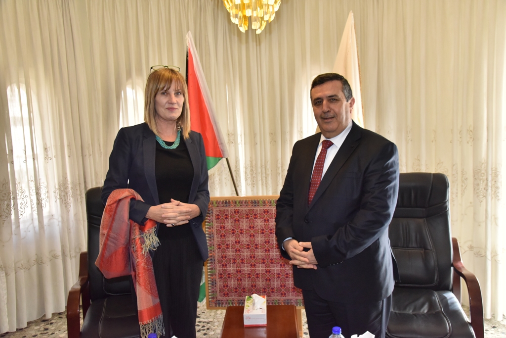 لقاء بين رئيس بلدية بيت لحم وممثلة النرويج لدى فلسطين