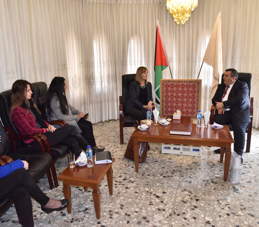 لقاء بين رئيس بلدية بيت لحم وممثلة النرويج لدى فلسطين