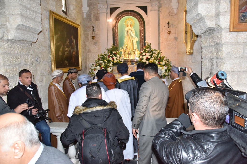 رئيس بلدية بيت لحم يشارك في إستقبال وزير الخارجية العُماني