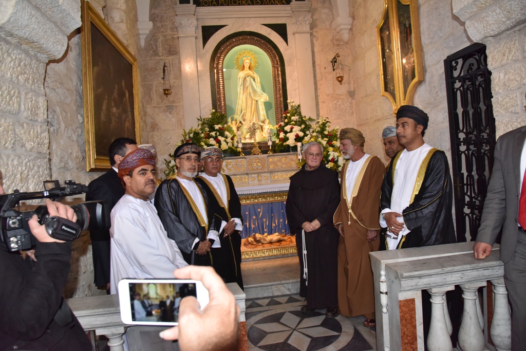 رئيس بلدية بيت لحم يشارك في إستقبال وزير الخارجية العُماني