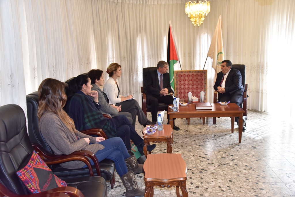 رئيس بلدية بيت لحم يستقبل وكيل وزارة خارجية الجبل الأسود ويطلعه على تحديات المدينة 