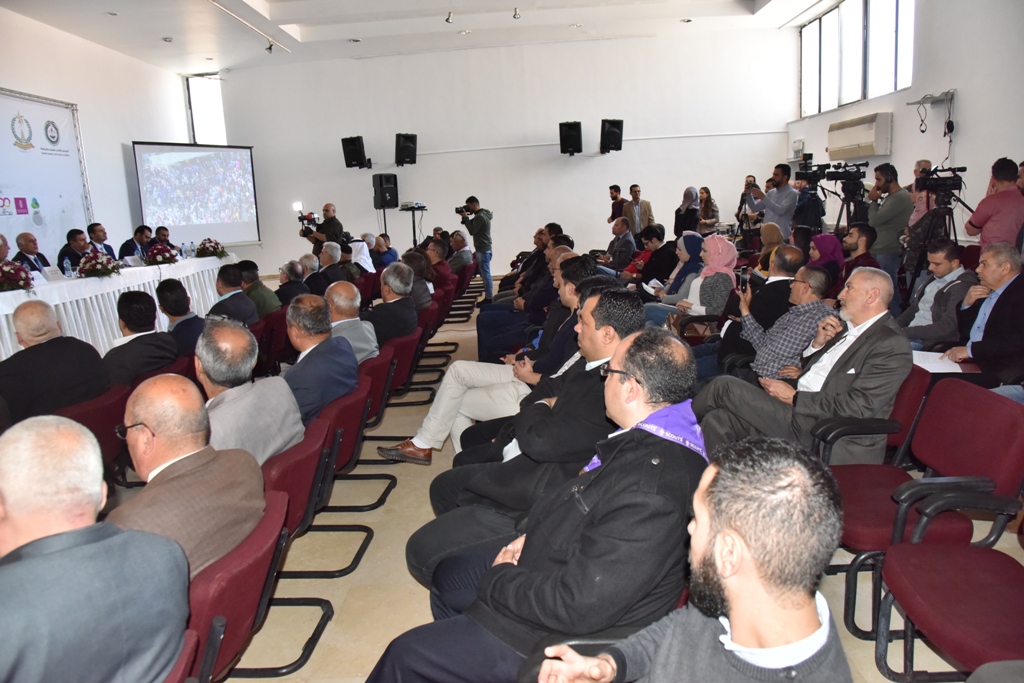  المؤتمر الصحفي الخاص للإعلان عن ماراثون فلسطين السادس من مركز السلام بيت لحم 